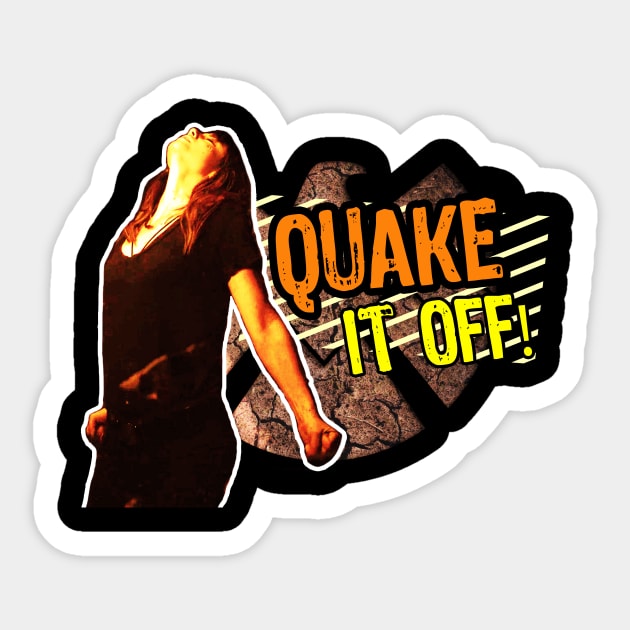 Quake it Off! Sticker by SarahMosc